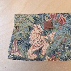 Vintage Pegasus woven Garden Cat Hinge-Clutch Bag